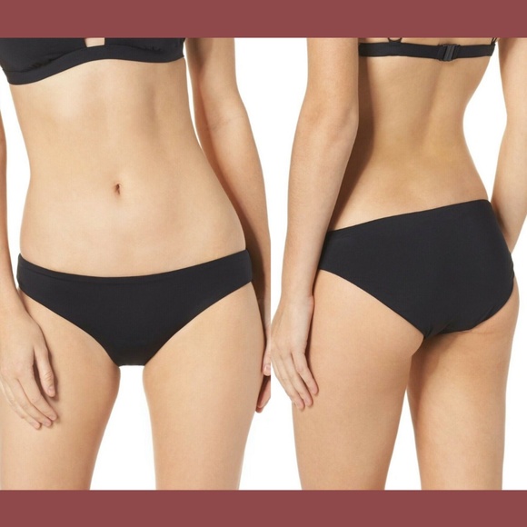 NWT Seafolly Active Hipster Bikini Bottoms in Black‎ [SZ 8 US ] - Picture 1 of 11